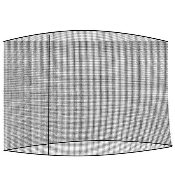 Szúnyogháló kerti napernyőhöz, 3,5 m átmérő, fekete, cipzáras, 260 cm