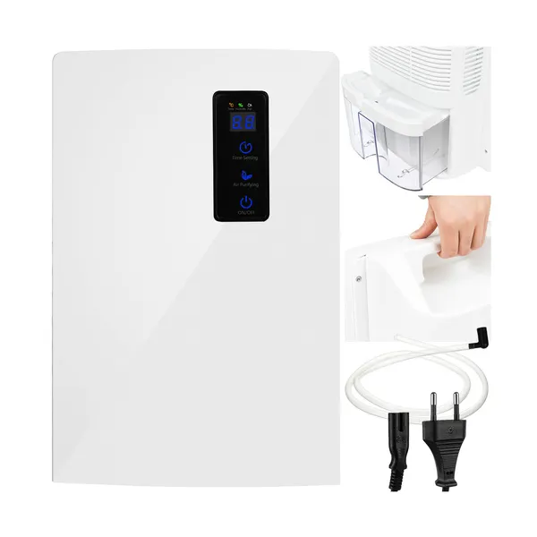 2 az 1-ben légtisztító és páramentesítő, UV+TiO2, 700 ml/nap, 1,8 l, 30 m²
