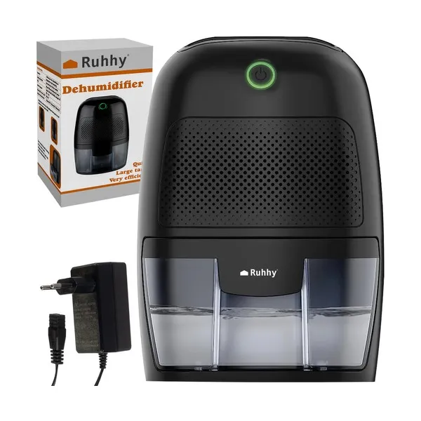 Ruhhy 21845 páramentesítő, 600 ml, 300 ml/nap, csendes, 22,5 W, fekete