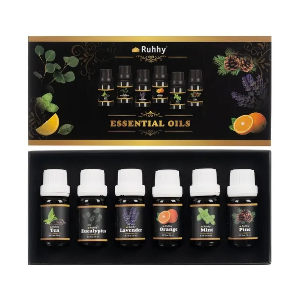 RUHHY vízoldható illatolaj készlet 6×10 ml – diffúzorhoz, párásítóhoz