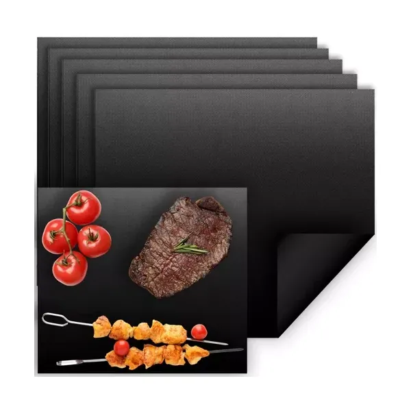 Tapadásmentes grill- és sütőalátét szett, 5 db, 33×40 cm, PTFE