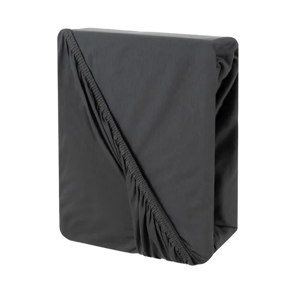 Gumis jersey lepedő 180x200 cm, szürke, 100% pamut, 20 cm sarok