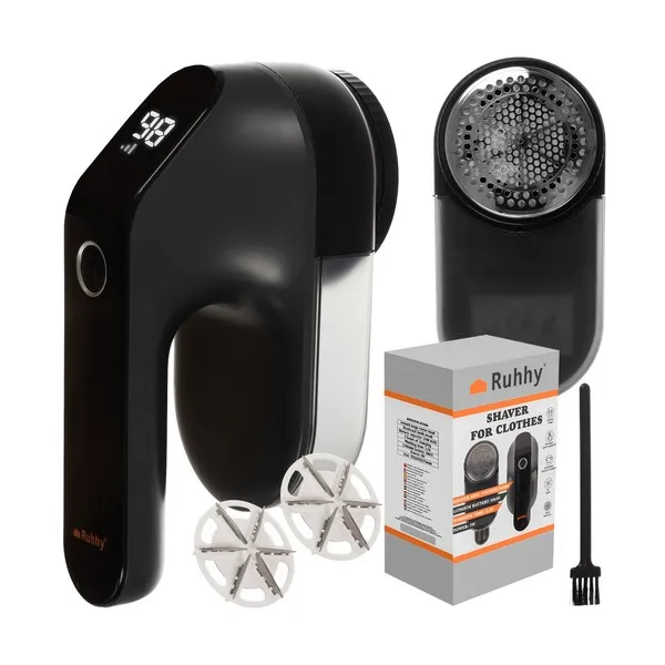Ruhhy 24270 vezeték nélküli ruhaszösztelenítő, USB‑C, 6 penge, kijelző