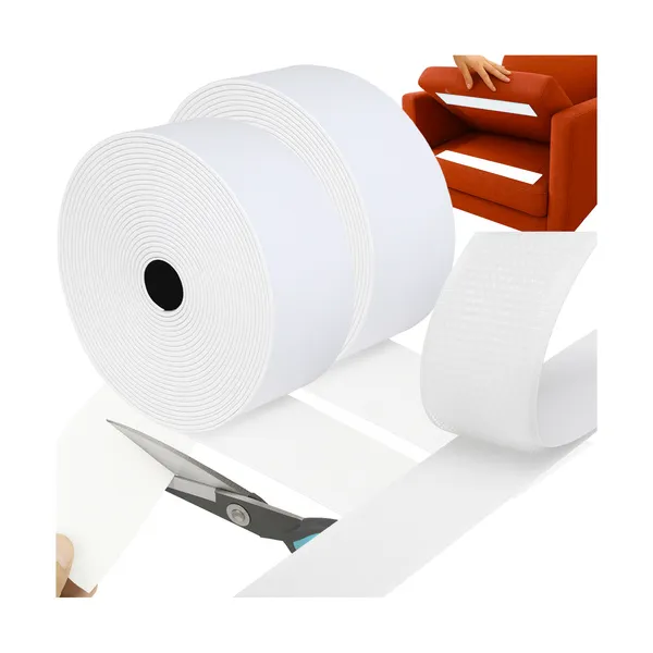 Öntapadó tépőzár szalag 5 m x 5 cm, fehér – RUHHY 25807