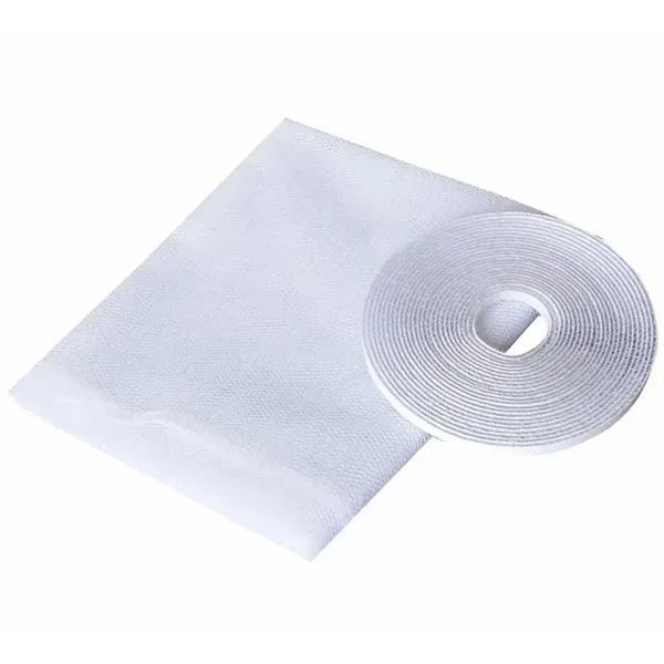 2 részes ajtó szúnyogháló, fehér, 2×60×200 cm, öntapadós tépőzár