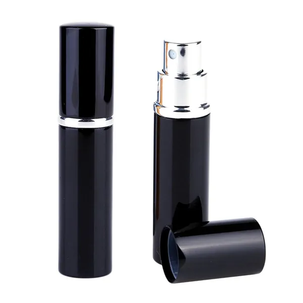 Utazó parfümszóró, 10 ml, alumínium, fekete