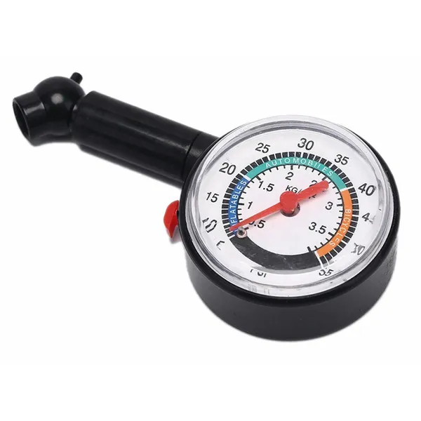 Analóg abroncsnyomás-mérő 0–55 PSI (0–3,5 bar), kompakt