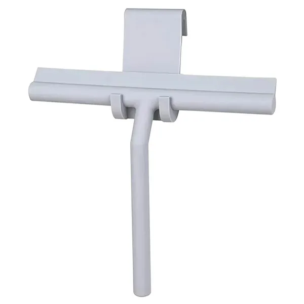 Zuhanykabin vízlehúzó, szilikon éllel, akasztóval, szürke, 21 cm