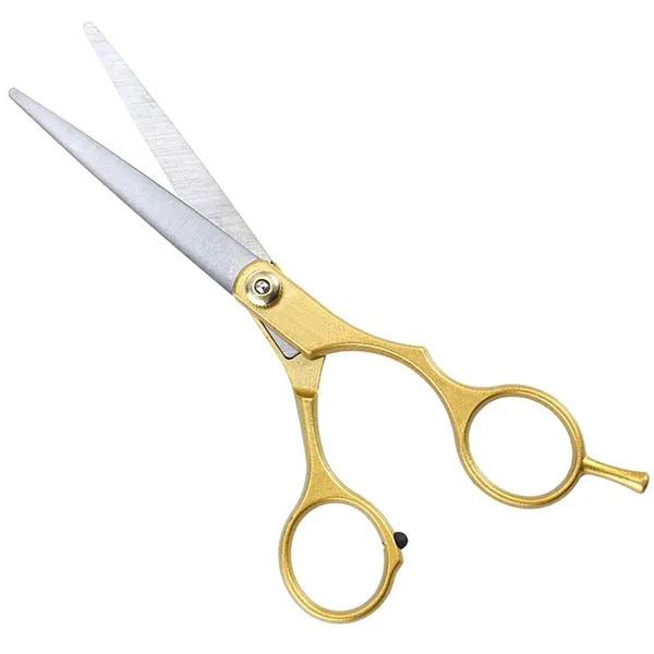Ergonomikus hajvágó olló rozsdamentes acél, 16 cm, ezüst–arany