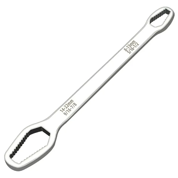 Univerzális gyűrűskulcs 8–22 mm, CrV acél, 22,5 cm, ezüst
