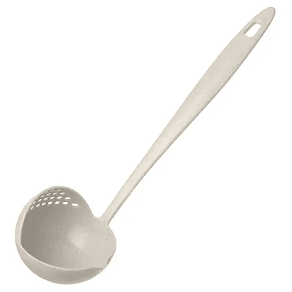 Konyhai szűrős kanál, 27 cm, hőálló PP műanyag, akasztólyukkal