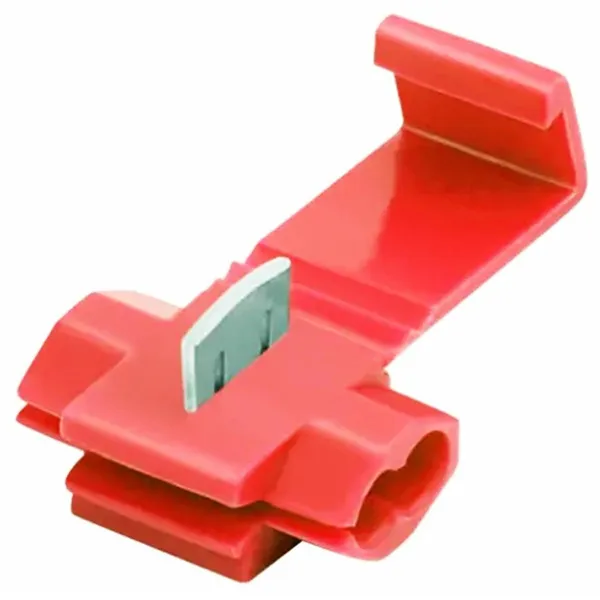 10 db gyors vezetékösszekötő, 0,5–1,5 mm, piros, autóhoz