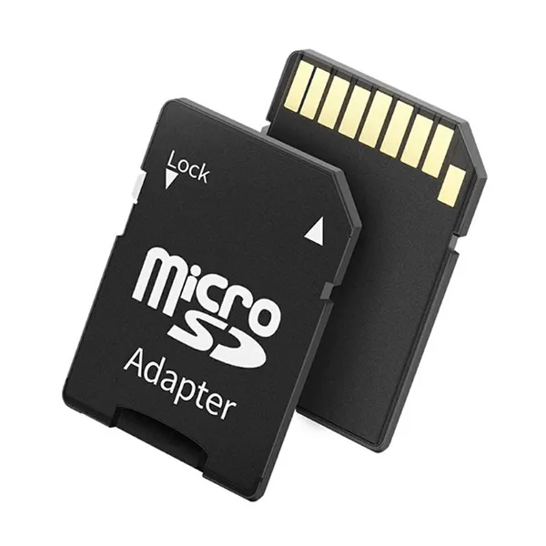 MicroSD/microSDHC – SD/SDHC adapter írásvédő kapcsolóval, fekete