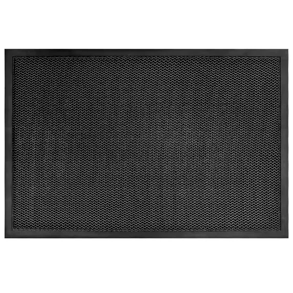 Kültéri csúszásgátló lábtörlő, PVC, fekete, 60×40 cm, 10 mm, 3D háló