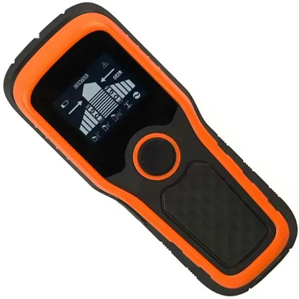 Vezeték- és fémkereső detektor, LCD kijelző, 80 mm, 9V