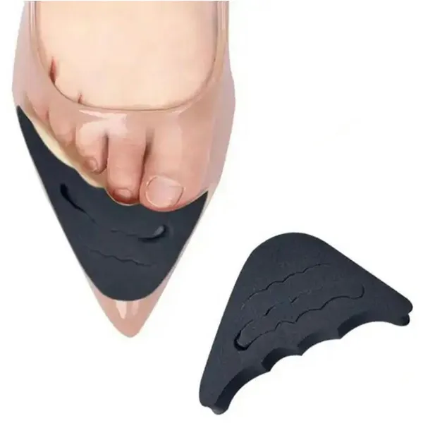 Öntapadó EVA hab orrkitöltő betét magas sarkúhoz, fekete, 1 pár, 1,6 cm