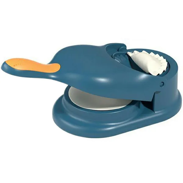 Kézi derelye- és ravioli készítő forma, PP műanyag, kék, 28×12,5×6,8 cm