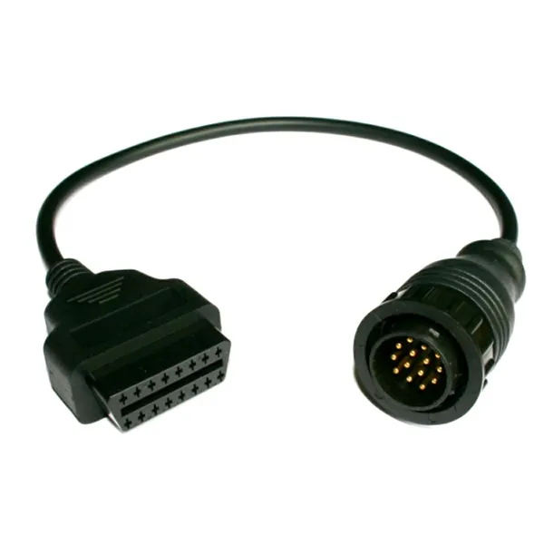 OBD2 16 tűs–Mercedes-Benz 14 tűs kerek adapter Sprinter/VW LT