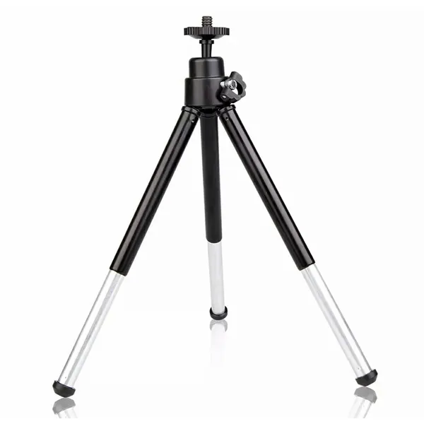 Mini asztali állvány, alumínium, 23 cm, 1/4'' menet, fekete