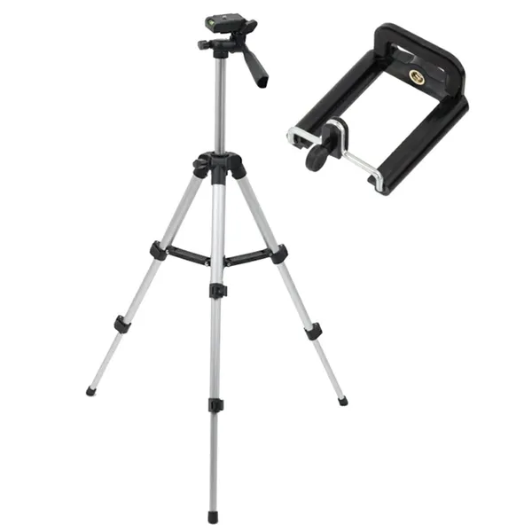 Alumínium fotóállvány 106 cm, 3D fej, 1/4'' menet, 0,5 kg