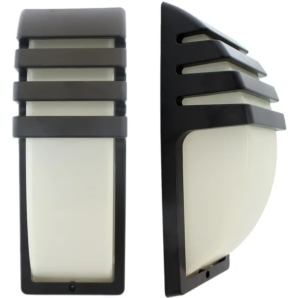 Kültéri fali lámpa, E27, IP54, 230 V, fekete, 35,2 cm